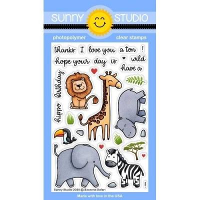 Sunny Studio Clear Stamps - Savanna Safari